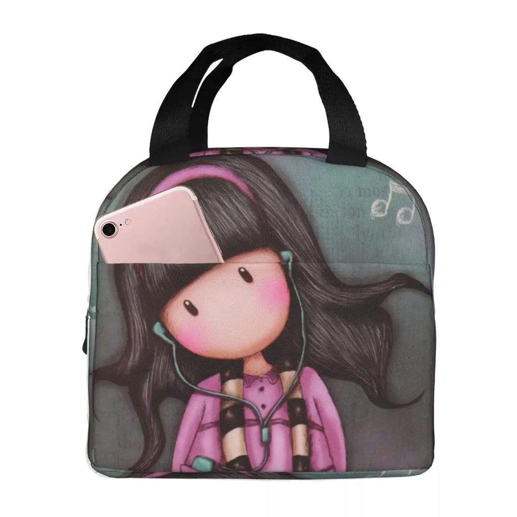 Сумки для ланча Изолированная Сумка для бенто Переносная Сумка-тоут для ланча Непромокаемые Сумки для пикника Сумка-холодильник Термосумка для женщины студентки