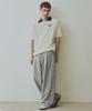 NODU Summer Vivid Color Block Collar Knit [Ivory/Blue]
