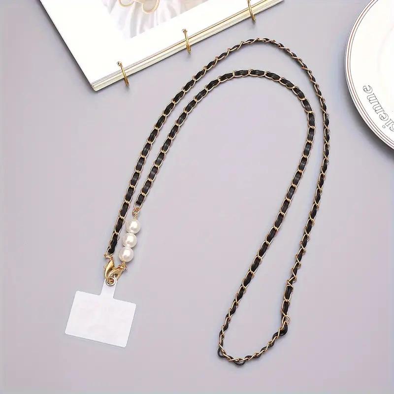 Pearl Mobile Phone Chain Necklace - Crossbody Lanyard for Women