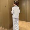 Новая женская пижама из ледяного шелка, тонкая, летняя, шелковый жаккард, с длинным рукавом, ощущение высокого качества, можно носить снаружи, костюм для отдыха