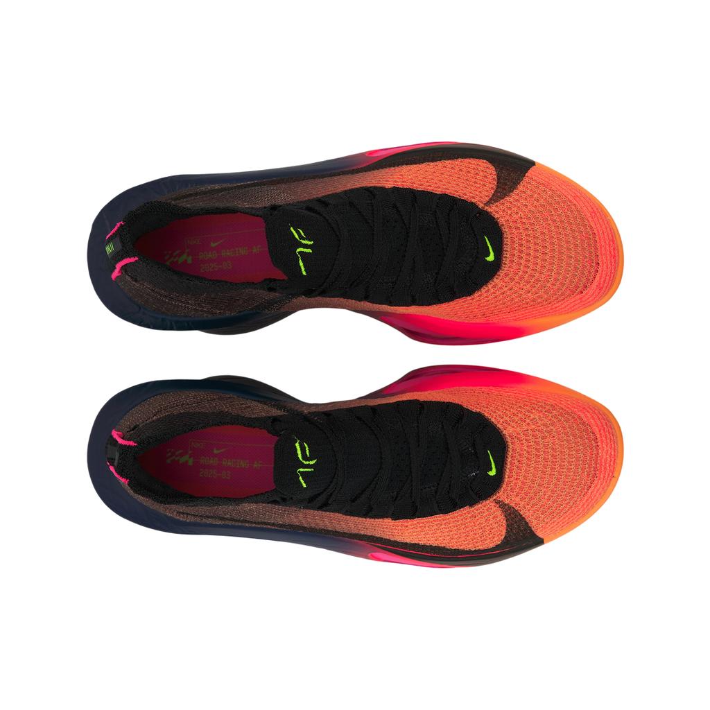Nike Мужские кроссовки Air Zoom Alphafly 3 Glam Orange Pulse Фиолетовый-Dynasty Электрический-Зеленый Черный IO9573-800