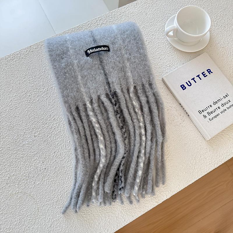 Women's Scarves with Tassel Men's and Women's Autumn and Winter Temperament Scarves