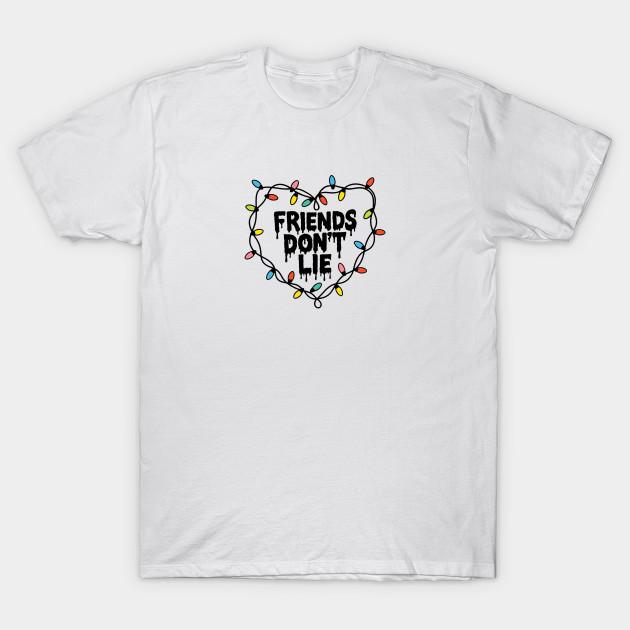 Asian Size Men Print T-shirt Friends Dont Lie No-Cut Heat Transfer Print Cotton Tshirt