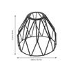 New Elegant and Decorative Metal Iron Cage Guard - Hanging Lamp Shade for Ceiling Pendant Lighting Fixture Holder Fan Chandelier