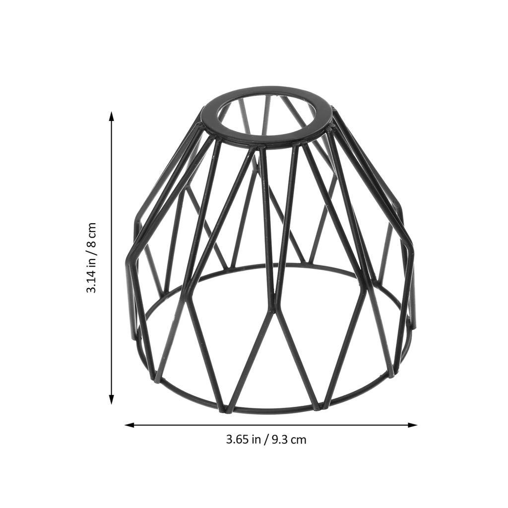 New Elegant and Decorative Metal Iron Cage Guard - Hanging Lamp Shade for Ceiling Pendant Lighting Fixture Holder Fan Chandelier