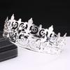Men's Crown Simple Multi Color Round King Crown Baroque Bride Retro Alloy Hair Crown Headdress