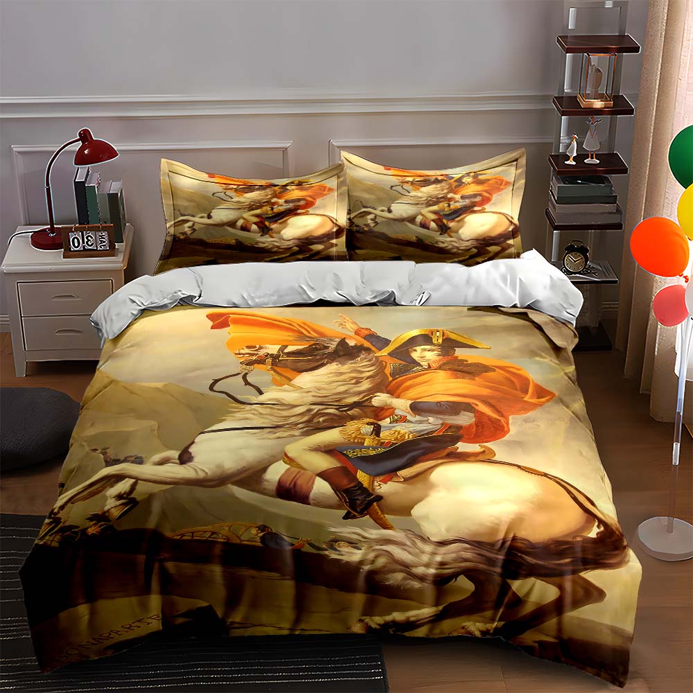 Historic equestrian portrait. Bedding Duvet cover sets Duvet covers Pillowcases gifts (1 * Duvet Cover 2 * Pillowcases, without duvet insert)