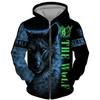 Cool 3D Wolf Printed Zipper Hoodies Fashion Men/Women Streetwear Hooded Jacket Coat Unisex Casual Hip Hop Pullover Sweatshirts