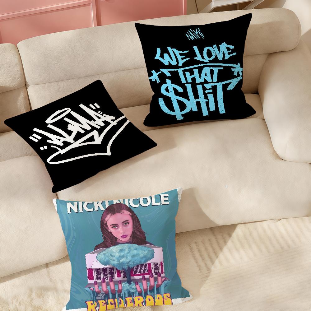 Rapper Nnicki Nicole Pillow Case Suitable For Bedrooms Living Rooms Cars Home Decoration