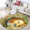 Custom Name,Peter Rabbit pattern round rug,Carpet Rug for Living Room Bedroom Playroom ,Non-slip Floor Mat,Holiday Gifts and Birthday Gifts.