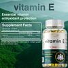 High-purity vitamin E extract capsules, all-natural, gluten-free, 120 capsules, suitable for adults.