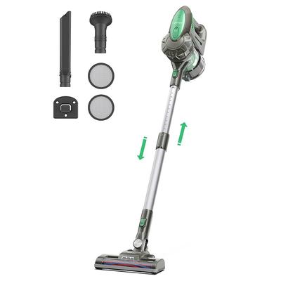 Восстановленный ручной беспроводной пылесос Vactidy V8, мощность всасывания 20 кПа, светодиодная электрическая насадка-щетка, съемный аккумулятор, время работы 35 минут