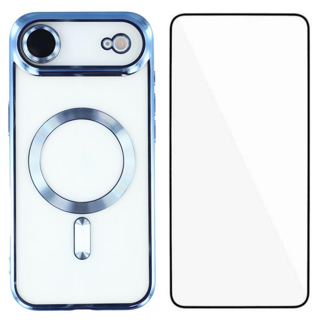 For iPhone 17 Air Magnetic Case WANLONFENG Full Protection Electroplated TPU Cover with Tempered Glass