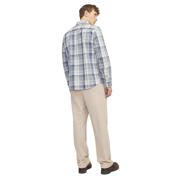 Jack & Jones Lubrook Slub Check Long Sleeve Shirt