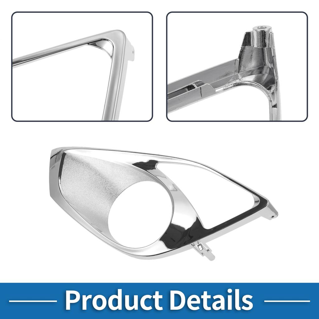 ABSOPRO Вставки крышек противотуманных фар переднего нижнего бампера для Toyota Avalon Серебристый тон 1 Передняя левая 2013-2015, АБС, Штука,