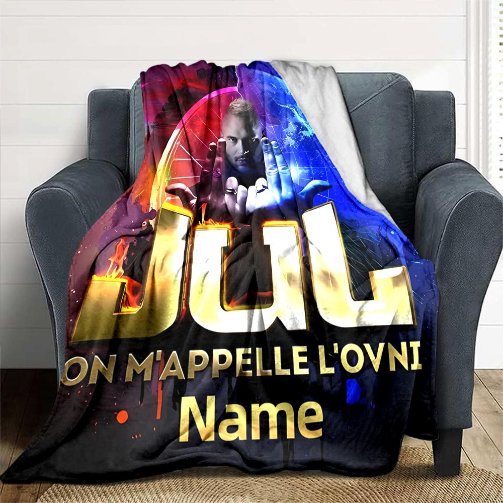 Customiz Name Personality Jul rapper Blanket Soft &Warm Sofa Office Bed Travel Lunch Break Blanket, Gift Suitable All Seasons