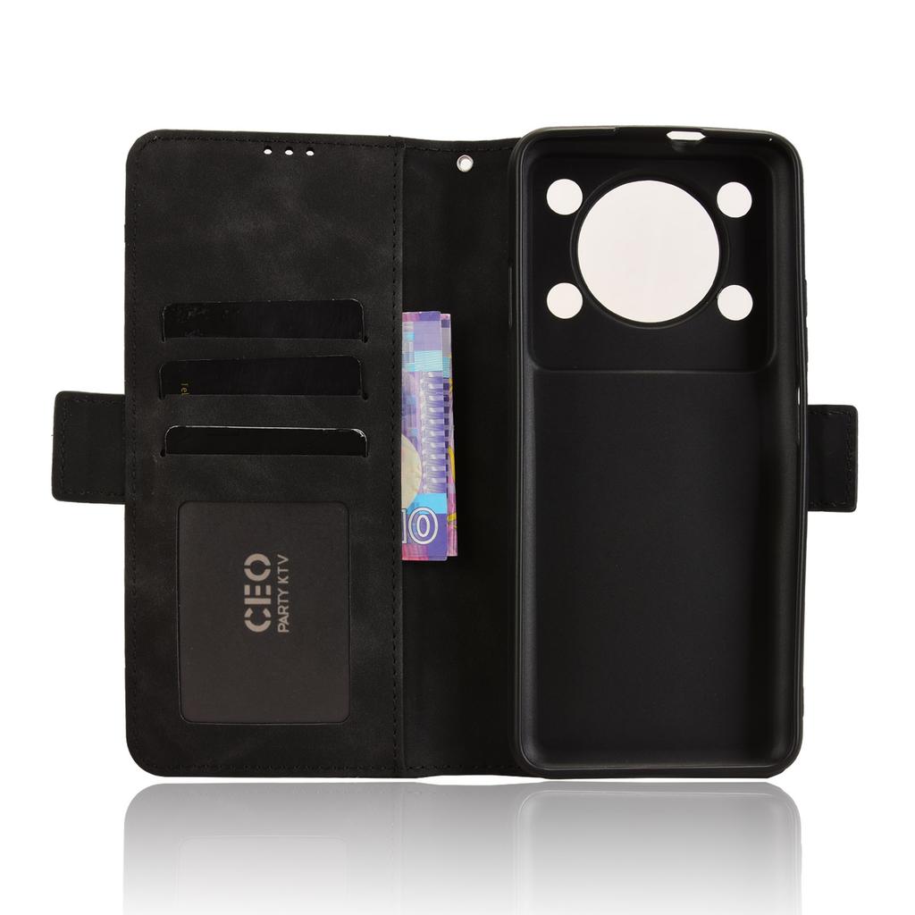 Для Oukitel C60 Pro/Oukitel C60 Кожаный чехол Чехол-кошелек для телефона с несколькими отделениями для карт