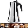 Кофеварка Moka из нержавеющей стали, не подверженная ржавчине, кофеварка Moka Espresso для дома и кемпинга
