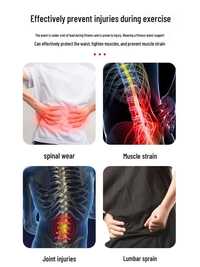 Adjustable Breathable Mesh Waist Support Belt with Pressure Pad