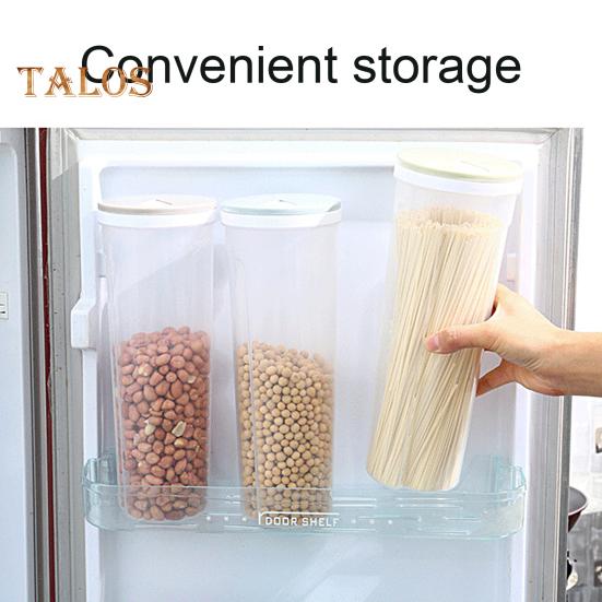 Tall Clear Spaghetti Pasta Container Storage Jar with Lid BPA Free Large Capacity Transparent Design Airtight Leakproof Spaghetti Keeper