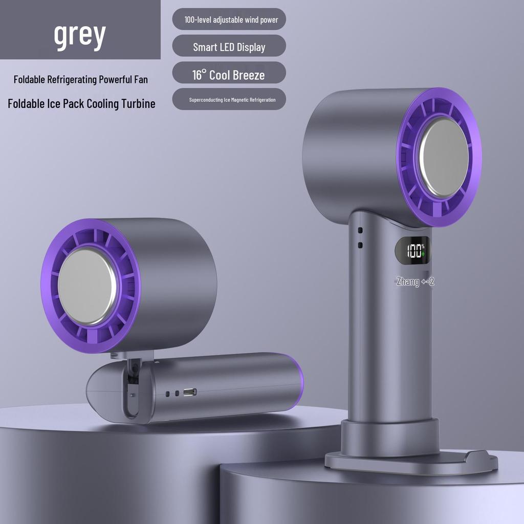 T11 High-Speed Portable Handheld Fan – USB Rechargeable, Long Battery Life, Turbine Design for Outdoor Use.