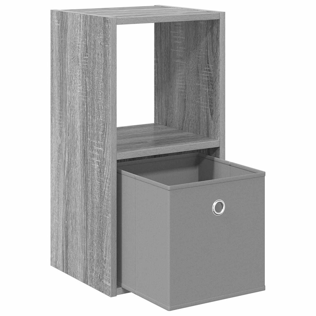 Nightstand Grey Sonoma 30.5 x 27 x 59.5 cm Engineered Wood