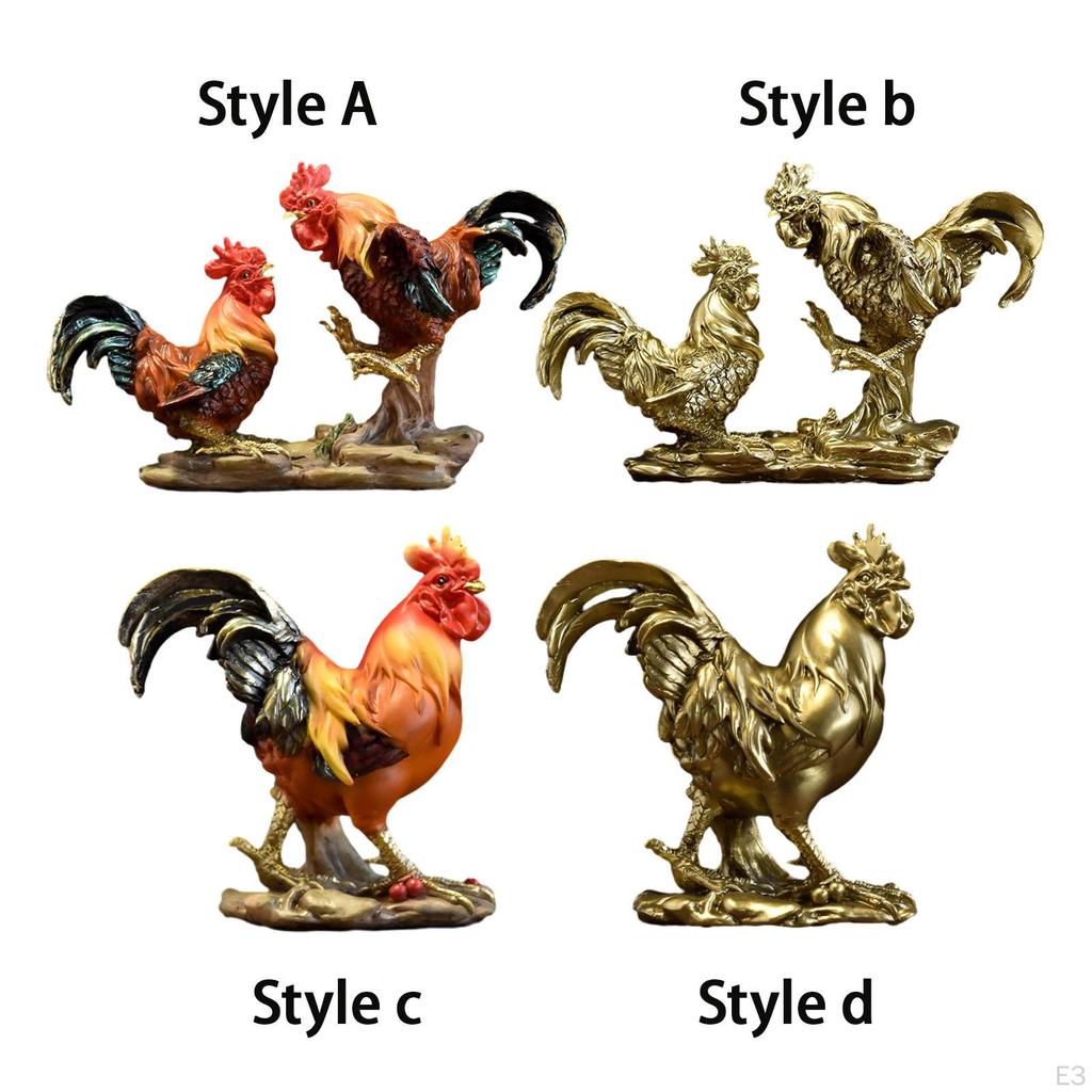 Статуэтка цыпленка, скульптура из смолы, животное для отеля, офиса, вечеринки, домашнего декора, стола