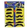 12 Black Fake Moustache Assortment Novelty Mustache Fancy Dress Self Adhesive