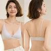 Бесшовный французский летний женский ультратонкий бюстгальтер с охлаждающей треугольной чашкой без косточек, уменьшающий грудь, со бретелями