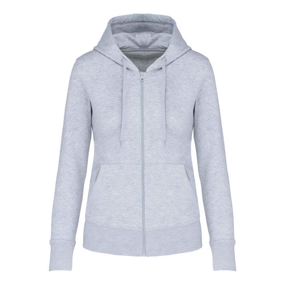 Kariban Женская/женская экологически чистая толстовка на молнии с капюшоном