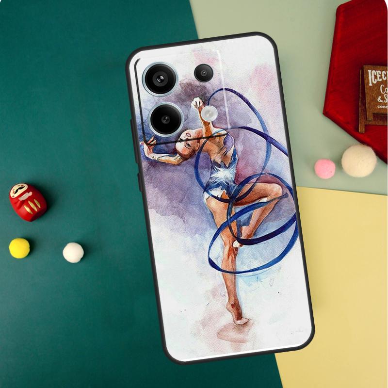 Чехол-картина маслом на тему гимнастики для Xiaomi Redmi Note 14 13 12 11 15 Pro Plus Redmi 15 13 10 10C 12C 13C 14C 15C Funda