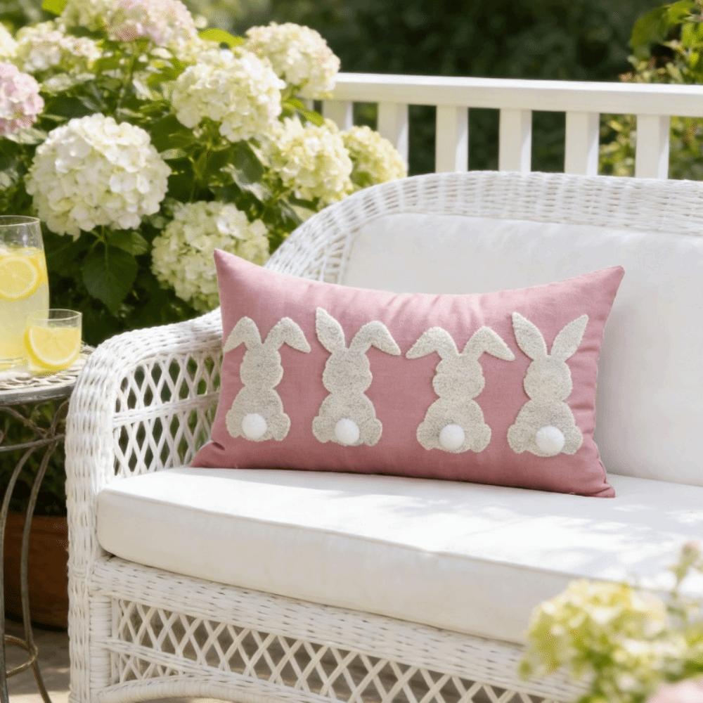 Three-dimensional Design Throw Pillow Cover Embroidered Waist Cushion Cover Pillowslip Sofa