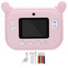 Cartoon Camera Portable Kids Mini Digital Camera Automatically Print Photo 2.4inch High Definition