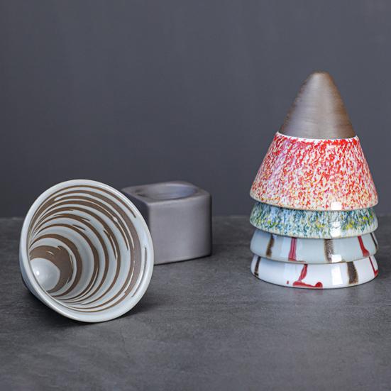 200 мл керамическая воронка для кофе с основанием, термостойкая кружка ручной работы в японском стиле для латте, капучино, чая, эспрессо, коническая кружка, подарок на день рождения