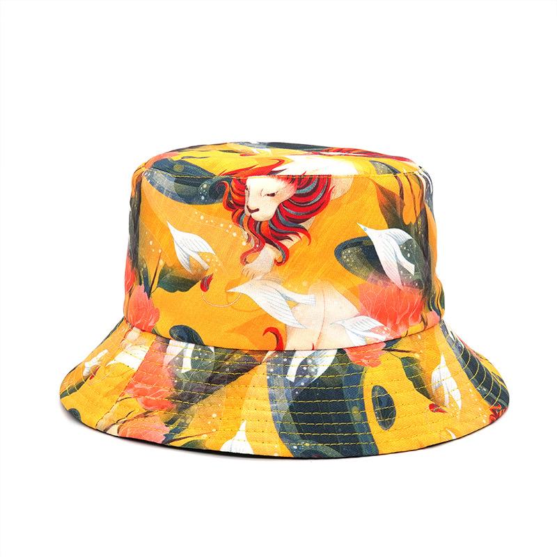 2023 Custom Sublimation Printing Double-Sided Bucket Hat All Over Printing Reversible Bucket Hats