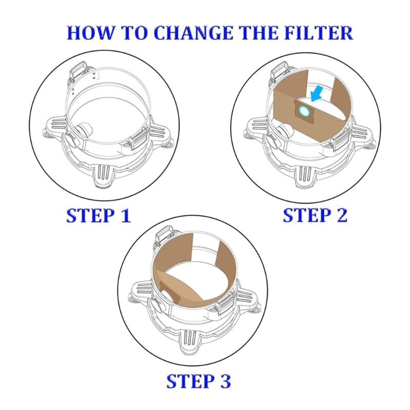 Dust Bags Replacement Vacuum Bags for 15-22 Gallon High Efficiency Dust Collection Paper Collection Filter Bag