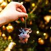 Christmas Cow Pendant Durable Acrylic Adorable Cow Ornament for Christmas Tree Decoration Party Favor