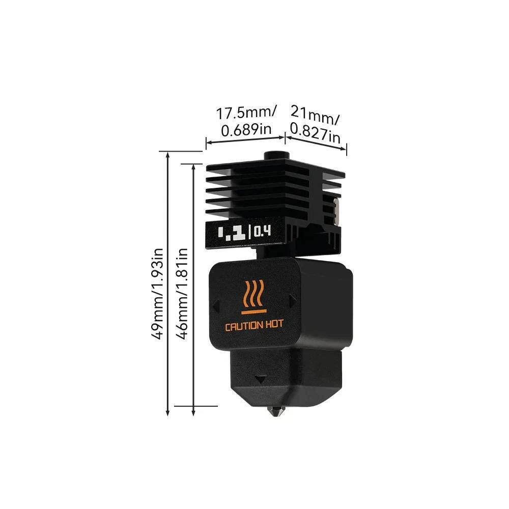 Закаленная стальная сопло Bambu Lab H2D для 3D-принтера A1 Mini