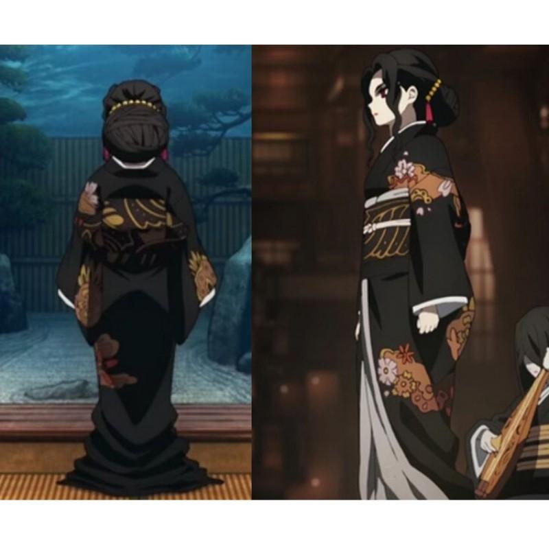 Womens Anime Cosplay Costume Demon Kimono Halloween Party