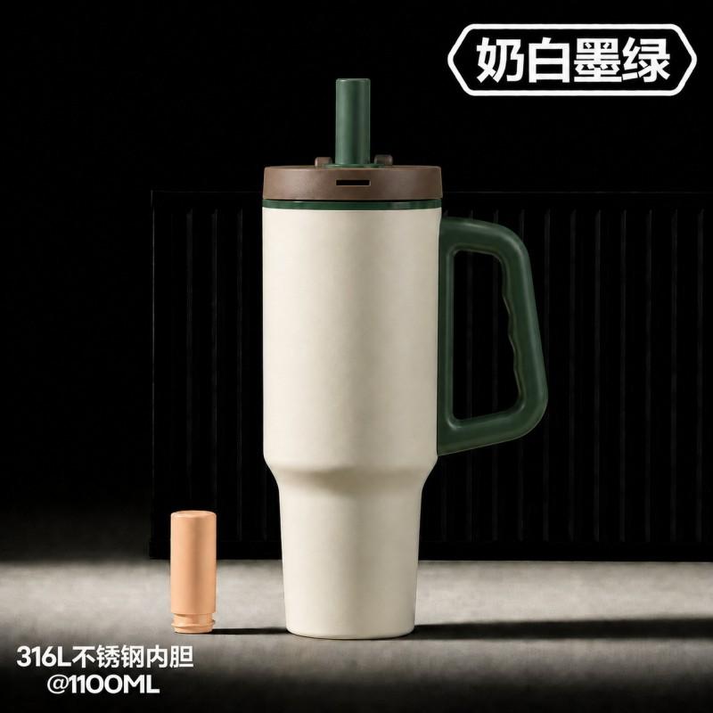 Stainless Steel Vacuum Insulated Tumbler With Ceramic Coated Interior Portable Water Bottle Women Students