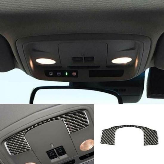 For Cadillac ATS 2013-2019 Real Carbon Fiber Front Reading Lamp Frame Cover Trim