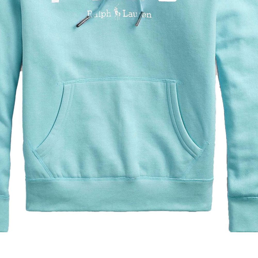 Polo Ralph Lauren Ss23 Худи с принтом логотипа-буквы и кулиской Мужские худи Зеленый 710843465-002