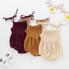 Newborn Baby Girl Clothes Sleeveless Solid Color Strap Romper Jumpsuit One Pieces Outfits Sunsuit Clothes