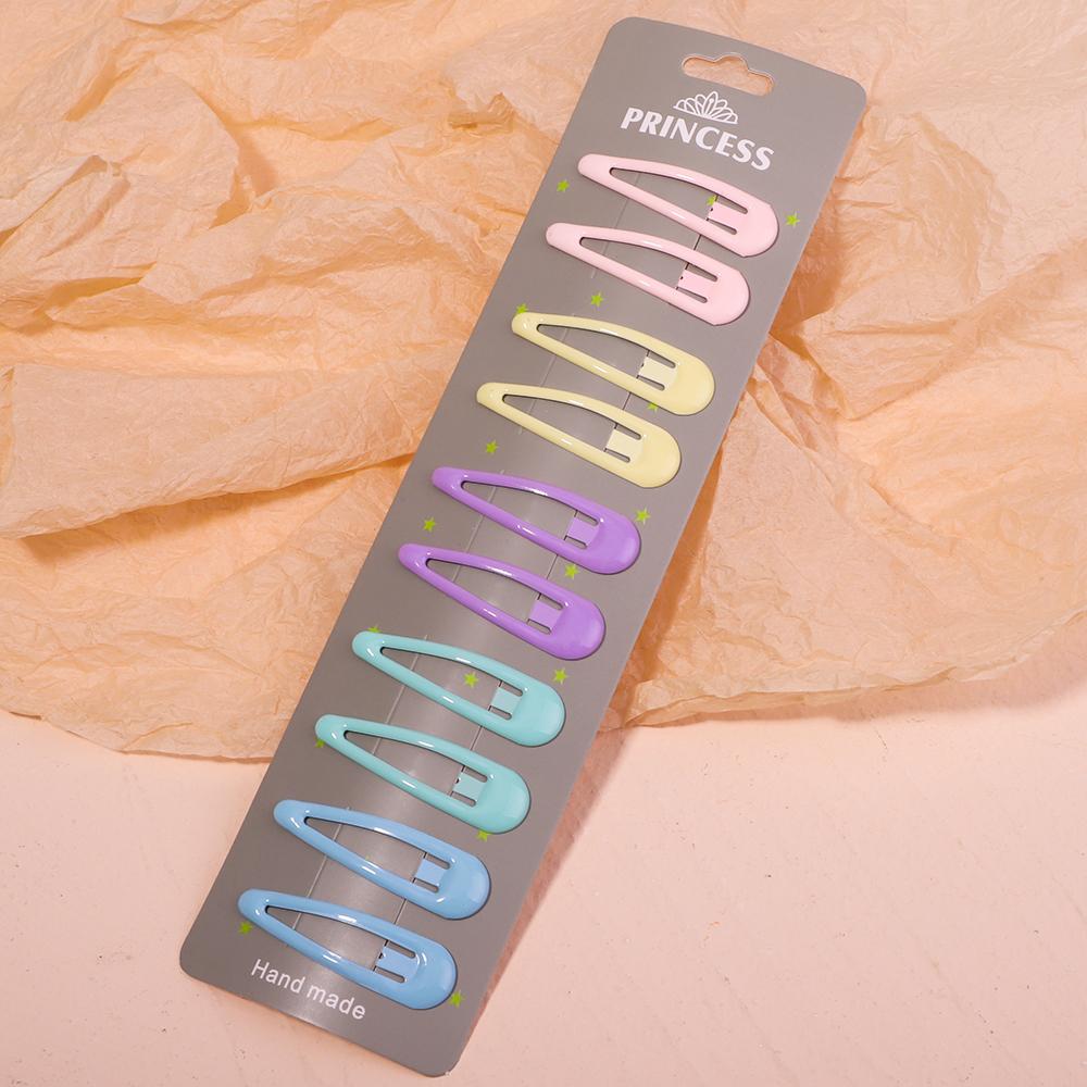 10 шт./набор Милые конфетные цвета Капающие заколки для волос BB-клипсы для девочек Детей Заколка для волос Заколка Аксессуары Женщины Дети Зажим для волос Головной убор
