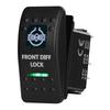 12V/24V Marine Rocker Switch Green LED SPST ON-OFF DPDT ON-OFF-ON Momentary Toggle for 4x4 Off-Road RZR ATV ARB Carling Style