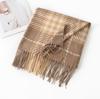 New Korean Imitation Cashmere Scarf High End Versatile Plaid Shawl Couple's Long Winter Warm Scarf