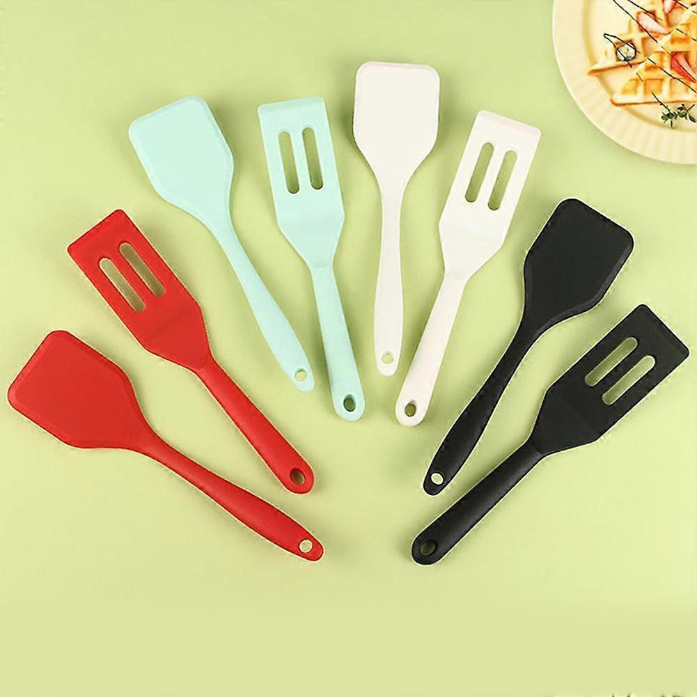 Silicone Spatula Integrated Small Spatula Brownie Spatula Set Non-Stick Pan Silicone Spatula Small Slotted Turner
