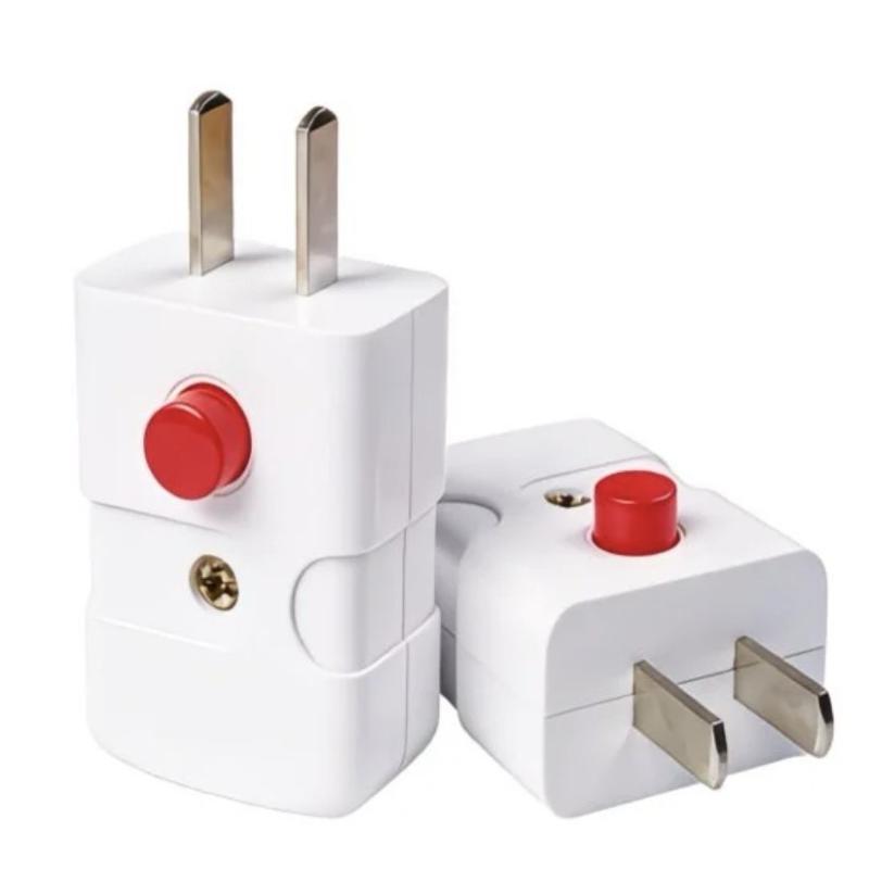 Electric Power Plug with Control On Off Switch Premium Thick Pure Copper Pins Durable for Home Office Daily Use