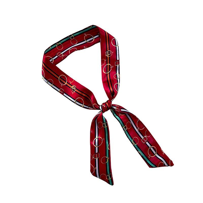 Long Silk Scarf, High-end Neck Scarf, New Multi-functional Silk Scarf, Bag Wrapping, Headscarf, Headband, Tied Hair Belt.
