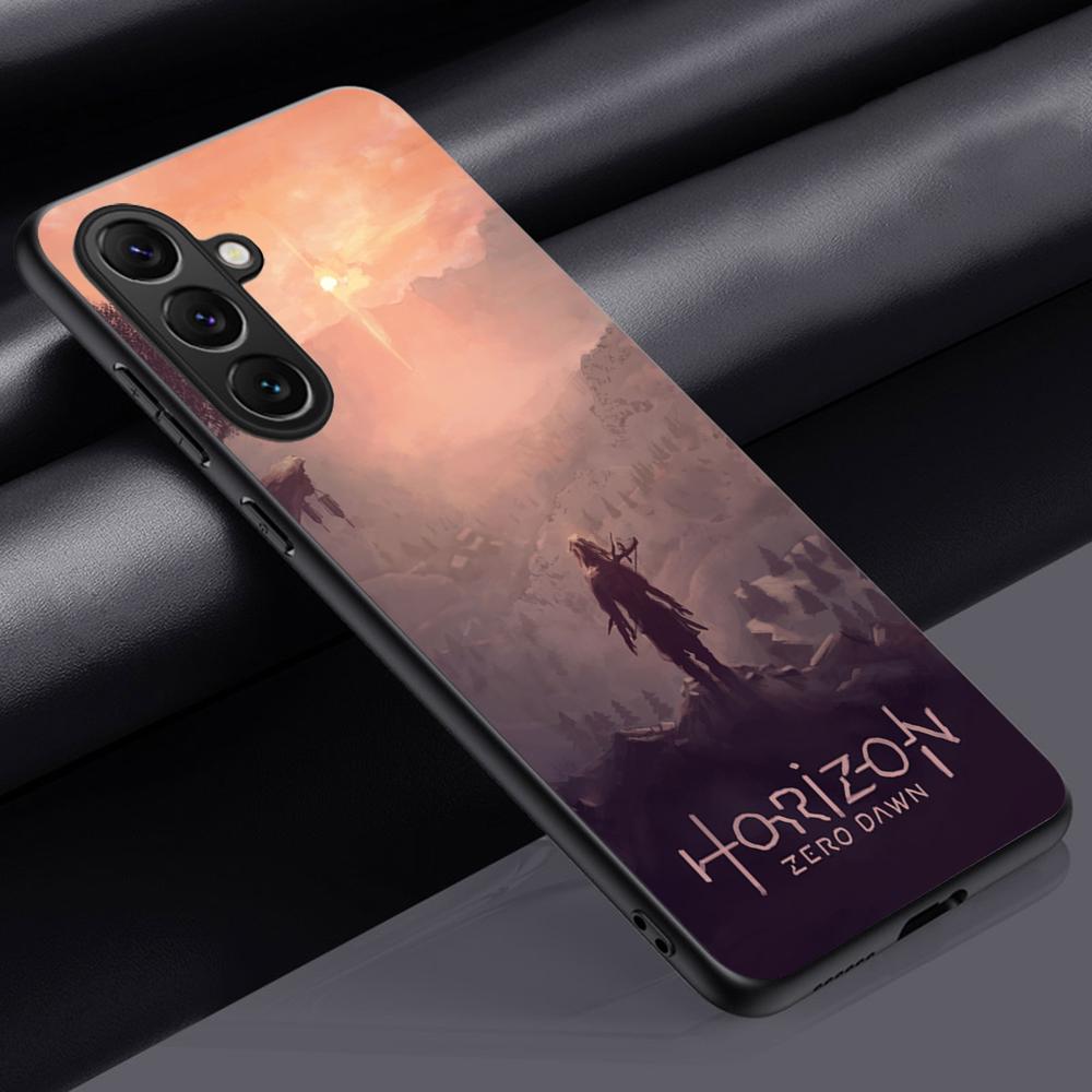Игровой Horizon Zero модный плакат Чехол для телефона Для Samsung Galaxy S26 S25 S24 S23 S22 S21 Plus Ultra Note20 Мягкий Черный